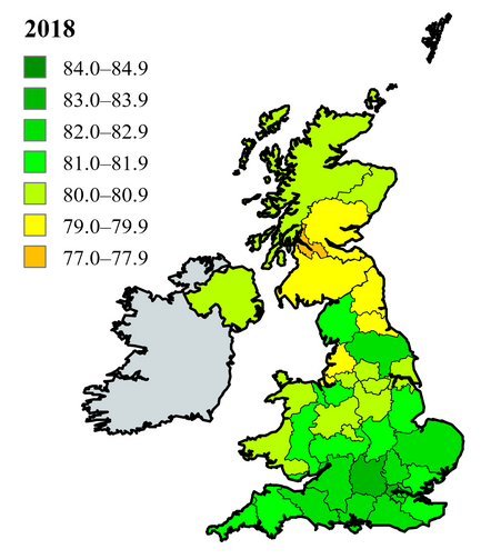 Life expectancy in British regions by Eutostat -2018.png