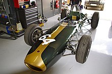 Une monoplace Lotus 22 de Formule Junior et Formule 1