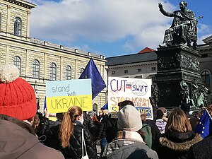 Biểu tình phản đối ở Munich, Đức.