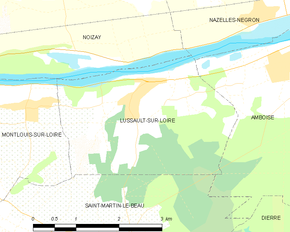 Poziția localității Lussault-sur-Loire