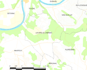 Poziția localității Lacapelle-Cabanac