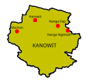 Map of Kanowit District, Sarawak 砂拉越州加拿逸县地图