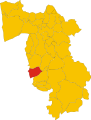 Collocatio finium Municipii in Provincia Pisana.