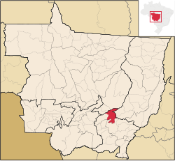 Location of Primavera do Leste in Mato Grosso