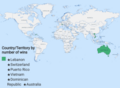 Countries and territories who won at Mister Grand International (at least once), as of 2024.