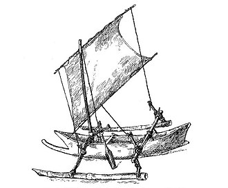 Model of a londi with tanja sail, 1889. Model of a Londi.jpg