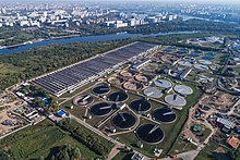 La station de traitement des eaux usées de Moscou Kuryanovo.