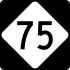 North Carolina Highway 75 marker