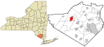 Orange County New York incorporated and unincorporated areas Middletown highlighted.svg