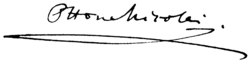 Otto Nicolais signatur