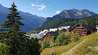 L'été, vue vers le Nord-Ouest