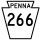 Pennsylvania Route 266 marker