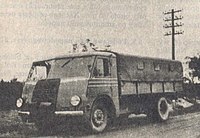 Samochód ciężarowy PZInż 713 z kabiną wagonową
