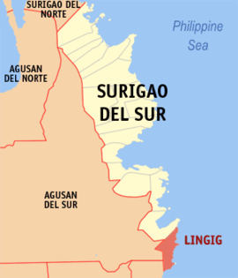 Lingig na Surigao do Sul Coordenadas : 8°2'16.99"N, 126°24'45.59"E