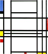 Piet Mondrian, "Composition No. 10" 1939-1942, De Stijl Piet Mondriaan, 1939-1942 - Composition 10.jpg