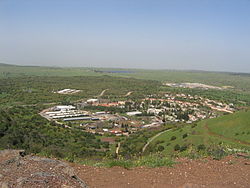 Merom Golan dall'alto