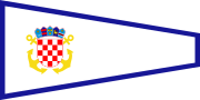  Pennant of the commander of a division of naval vessels