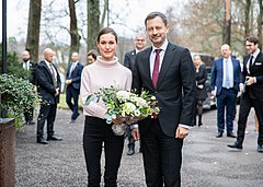 フィンランドのサンナ・マリン首相と（2022年11月10日）