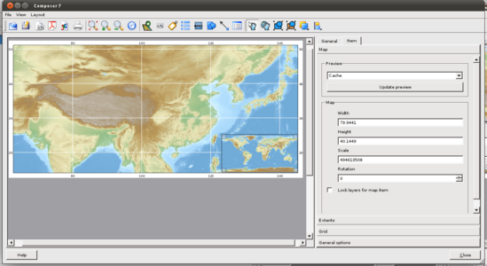 07. icon 'Add new map' > draw the diagonal of the area for your map (same than 01)