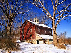 An old barn in Knowlton Township, February 2008