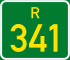 Regional route R341 shield