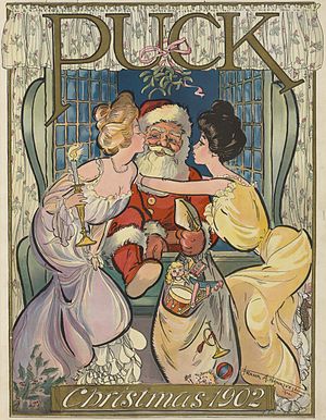 English: Santa Claus as illustrated in , v. 52...