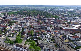 Luftbild einer Stadt