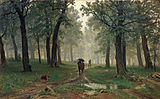 Иван Шишкин. «Дождь в дубовом лесу». 1891