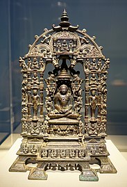 Shrine of Parshvanatha, 1097 AD, Khajuraho, Madhya Pradesh, India, brass and copper alloy - Freer Gallery of Art - DSC04544.jpg