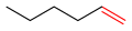 El hex-1-eno tiene un enlace doble terminal