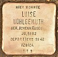 Stolperstein Kitzingen Paul-Eber-Straße 14 Luise Wohlgemuth