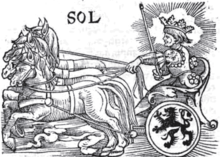 Sol, the Sun, from a 1550 edition of Guido Bonatti's Liber astronomiae Sun-bonatti.png