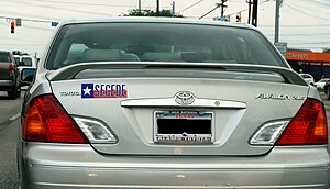 English: A Toyota in San Antonio, Texas, with ...