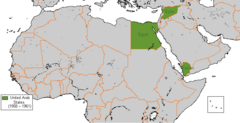 Mapa Zjednoczonych Państw Arabskich