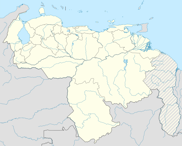 Caracas ubicada en Venezuela
