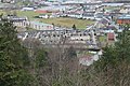 Vue aérienne sur le cimétière communal depuis l'Avison.