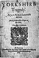 Yorkshire Tragedy, Original (1608).