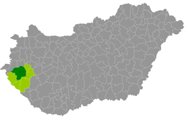 Distret de Zalaegerszeg - Localizazion