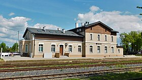 Südseite des Bahnhofes an der Strecke nach Lubań