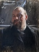 Anders Zorn festménye J.C. Janson újságíróról; a gyűjtemény egy értékes darabja