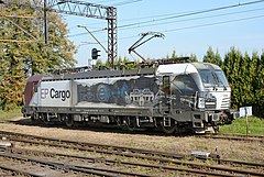 Lokomotiva Vectron MS č. 193 823 EP Cargo
