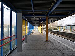Zoetermeer, Bahnsteigüberdachung an Gleis 3