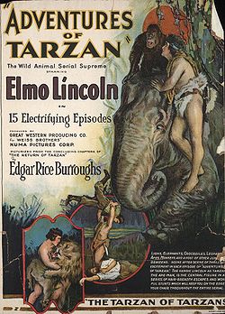 Locandina di The Adventures of Tarzan, dove compare uno dei Tantor