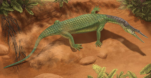 Life restoration of Archeopelta arborensis.