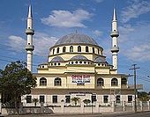 Auburn Gallipoli Mosque was built in the classical Ottoman style by Sydney's Turkish Muslim community. Auburn Gallipoli Mosque.JPG