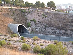 Salda del túnel de la A-31 en dirección Madrid