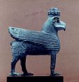 Madárfejű, kutyatestű bronzfigura Kalach/Nimrud-ból (ie. 9. sz. k.)