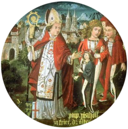 Епископ Попо от Трир. (Babenberger Stammbaum, 1489 – 1492)