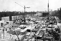 The New Reich Chancellery under construction in 1938.