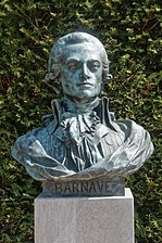 Buste d'Antoine Barnave, sur le site de l'ancien jeu de paume.